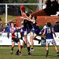 15-9-13. AJAX U 19 grand final versus Whitefriars at Trevor Barker Oval, Sandringham. AJAX were defreated by Whitefriars by 8 points in extra time. Scores were level at half time and full time.  Photo: Peter Haskin