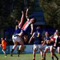 15-9-13. AJAX U 19 grand final versus Whitefriars at Trevor Barker Oval, Sandringham. AJAX were defreated by Whitefriars by 8 points in extra time. Scores were level at half time and full time.  Photo: Peter Haskin