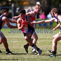 15-9-13. AJAX U 19 grand final versus Whitefriars at Trevor Barker Oval, Sandringham. AJAX were defreated by Whitefriars by 8 points in extra time. Scores were level at half time and full time.  Photo: Peter Haskin