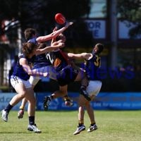 15-9-13. AJAX U 19 grand final versus Whitefriars at Trevor Barker Oval, Sandringham. AJAX were defreated by Whitefriars by 8 points in extra time. Scores were level at half time and full time.  Photo: Peter Haskin