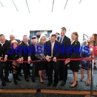 11-8-13. Hamerkaz Centre. Grand Opening and Dedication Ceremony. Glenhuntly Rd, Elsternwick. The Centre incorporates Hamerkaz Shelanu and the Lamdani School. The official cutting of the ribbon. Photo: Peter Haskin 11-8-13. Hamerkaz Centre. Grand Opening and Dedication Ceremony. Glenhuntly Rd, Elsternwick. The Centre incorporates Hamerkaz Shelanu and the Lamdani School. The official cutting of the ribbon. Photo: Peter Haskin