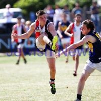 15-9-13. AJAX U 19 grand final versus Whitefriars at Trevor Barker Oval, Sandringham. AJAX were defreated by Whitefriars by 8 points in extra time. Scores were level at half time and full time.  Photo: Peter Haskin