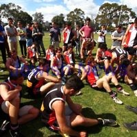 15-9-13. AJAX U 19 grand final versus Whitefriars at Trevor Barker Oval, Sandringham. AJAX were defreated by Whitefriars by 8 points in extra time. Scores were level at half time and full time. Photo: Peter Haskin