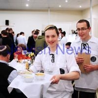 19-8-13. B'nai Akiva held it's annual "Cafe Yuval" night at Blake St Shul. The evening gives the opportunity for young adults with disabilities to intergrate into the wider frame work of the community. Photo: Peter Haskin