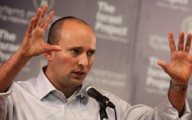 Education Minister Naftali Bennett has withdrawn his demand to be Defence Minister.