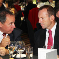 UIA Gala Dinner 2011. Yuval Rotem, Tony Abbott.