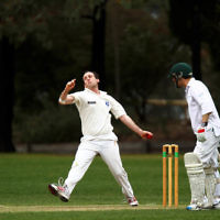 10-11-13. Cricket. AJAX first XI v Monash at Monash University. Alan Goldstein. Photo: Peter Haskin