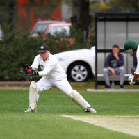 10-11-13. Cricket. AJAX first XI v Monash at Monash University. Leon Jacobs. Photo: Peter Haskin