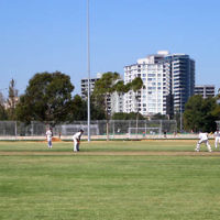 2-2-14. Maccabi Cricket First XI v South Yarra. Gary Smorgon Oval. Photo: Peter Haskin