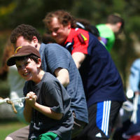 17-11-13. Mitzvah Day 2013. Jewish Aid Australia co ordinated many activities at Caulfield Park with the Sudanese community . Photo: Peter Haskin