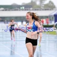 16-2-14. Victorian Junior Athletics Championships. Lakeside Stadium. Piper Montag. U 15 Womens 90m hurdles. Photo: Peter Haskin