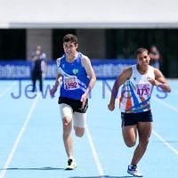 16-2-14. Victorian Junior Athletics Championships. Lakeside Stadium. Asher Marks. Mens U 16 200m. Photo: Peter Haskin