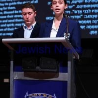 16-6-14. Sydney communal event. More than 500 people attended a meeting at the Moriah College auditorium to show solidarity for the three kidnapped Israeli teenagers. Photo: Giselle Habar. 16-6-14. Sydney communal event. More than 500 people attended a meeting at the Moriah College auditorium to show solidarity for the three kidnapped Israeli teenagers. Photo: Giselle Habar.