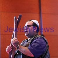 15-6-14. Temple Beth Israel. Sacred Music Concert - An Interfaith Celebration. David Dryden, welcome to country. Photo: Peter Haskin