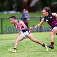 26-4-14. AJAX lost to Old Haileybuty by 27 points at Princes Park, Caulfield. Photo: Peter Haskin 26-4-14. AJAX lost to Old Haileybuty by 27 points at Princes Park, Caulfield. Photo: Peter Haskin
