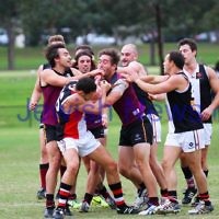 26-4-14. AJAX lost to Old Haileybuty by 27 points at Princes Park, Caulfield. Photo: Peter Haskin 26-4-14. AJAX lost to Old Haileybuty by 27 points at Princes Park, Caulfield. Photo: Peter Haskin