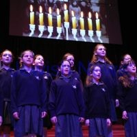 27-4-14. Yom ha Shoah memorial at Robert Blackwood Hall, Monash University. Photo: Peter Haskin