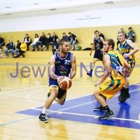 1-6-14. Basketball. Maccabi Warriors lost to Mornington Breakers. 43-61.  David Burns.  Photo: Peter Haskin