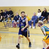 1-6-14. Basketball. Maccabi Warriors lost to Mornington Breakers. 43-61. Yoav Molcho calling the play. Photo: Peter Haskin
