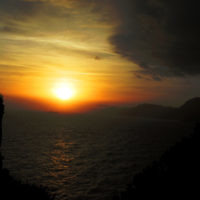 Dovi Broner entered this sunset photo taken near Positano, Italy.