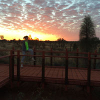 Emma Kessell entered this photo taken at sunrise in Central Australia.