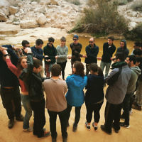Rachel Flitman entered this photo taken in the Negev, Israel during a team building exercise on Taglit.