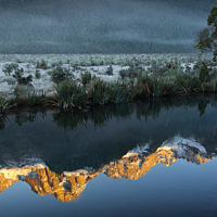 Ruth Goldwasser entered this photo taken at sunrise overlooking the Mirror Lakes in the South Island of New Zealand in April 2014.