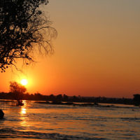 Steven Curtis  entered this photo taken at sunset on the Zambezi River, Zambia in July 2014.