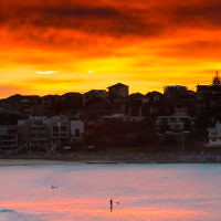 Anthony Glick entered this photo taken at sunrise at Bondi beach.