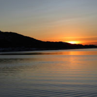 Bev Rosenberg entered this photo taken at sunset over the Seven Peaks, Norway.
