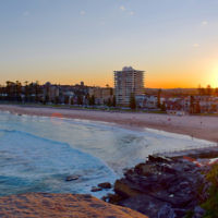 Sam Buchwald entered this sunset photo taken along Manly Beach, Sydney.