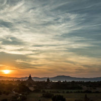 Zack Garkawe entered this photo taken at sunset at the Temples of Bagan, Myanmar.