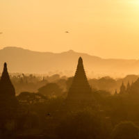 Zack Garkawe entered this photo taken at sunset at the Temples of Bagan, Myanmar.