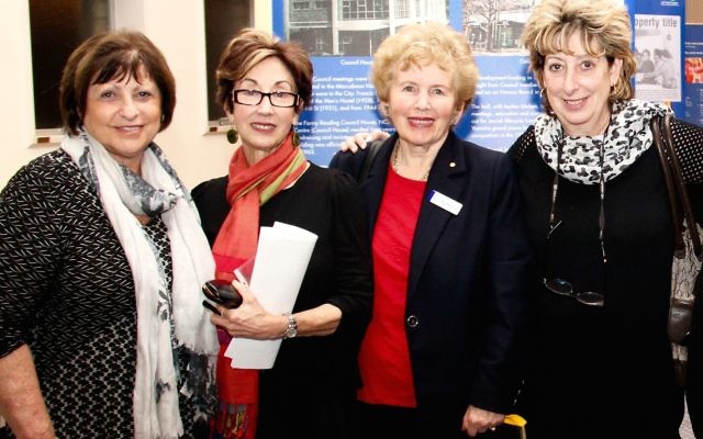 From left: Anne Reid OAM, Victoria Nadel, NCJWA national president Rysia Rozen OAM, and Miri Orden.