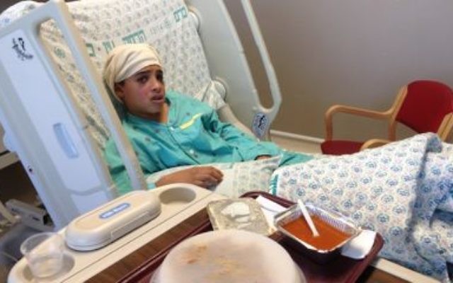 Ahmed Mansra alive in Hadassah Hospital.