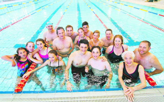 Maccabi members who participated in last year’s swimathon.	Photo: Peter Haskin