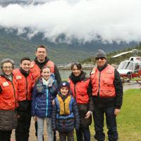 Sam Zweig entered this photo of his family taken in Alaska in September as they were about to board a helicopter for a flight to a nearby glacier.