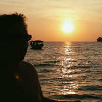 Emily Kaplan entered this sunset photo taken at Otress Beach, Cambodia.  