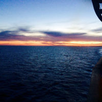 Kathryn Cole entered this sunset photo taken aboard the cruise ship Voyager of the Seas in December 2015.
