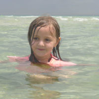Leah Lebovits entered this photo of Esther having a swim at Chelsea beach, Melbourne.