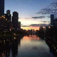 Raymond Rothschild entered this sunset photo of the heart of Melbourne.