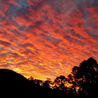 Ros Mayes entered this sunset photo taken in Eumundi on the Sunshine Coast.