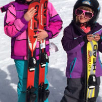 Sarah Binfield entered this photo of her two budding young skiers.