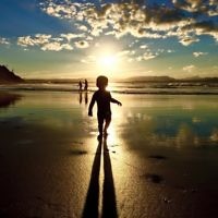 Mark Howard entered this photo of his son at sunset in Byron Bay in March 2015.