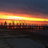 Alex Breuer entered this sunset photo taken at St Kilda Beach.