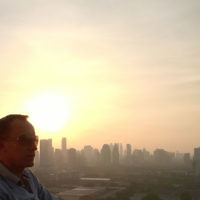 Chad Parker entered this sunset photo taken over Bangkok.