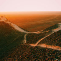 Eli Hochberg entered this sunset photo taken in the desert in Nasca, Peru.