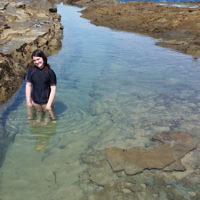 Melissa Morris entered this photo of Amanda Morris in a Cape Paterson rock pool.