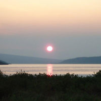 Michael Richtman entered this sunset photo taken over Summit Lake, Alaska.