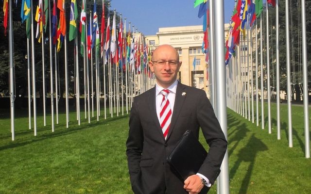 Arsen Ostrovsky spoke at the UNHRC on behalf of the World Jewish Congress last week.
